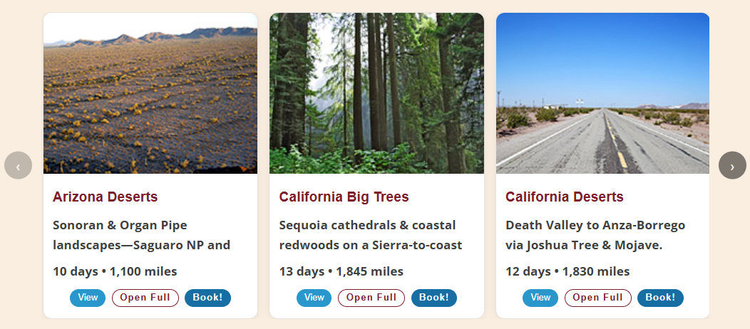 16 Southwest Itineraries