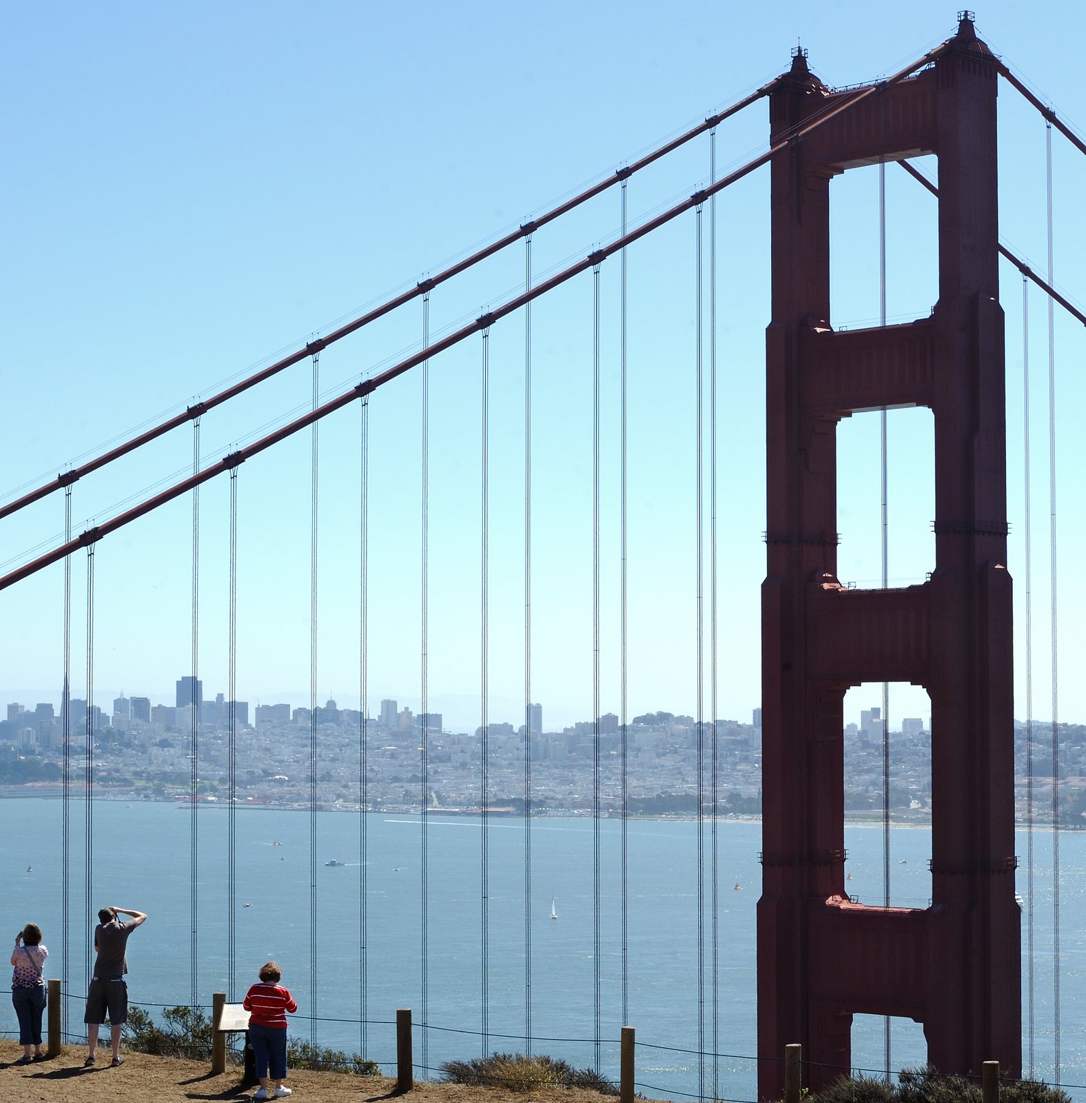 Golden Gate Bridge viewed from Battery Spencer in the Marin Headlands