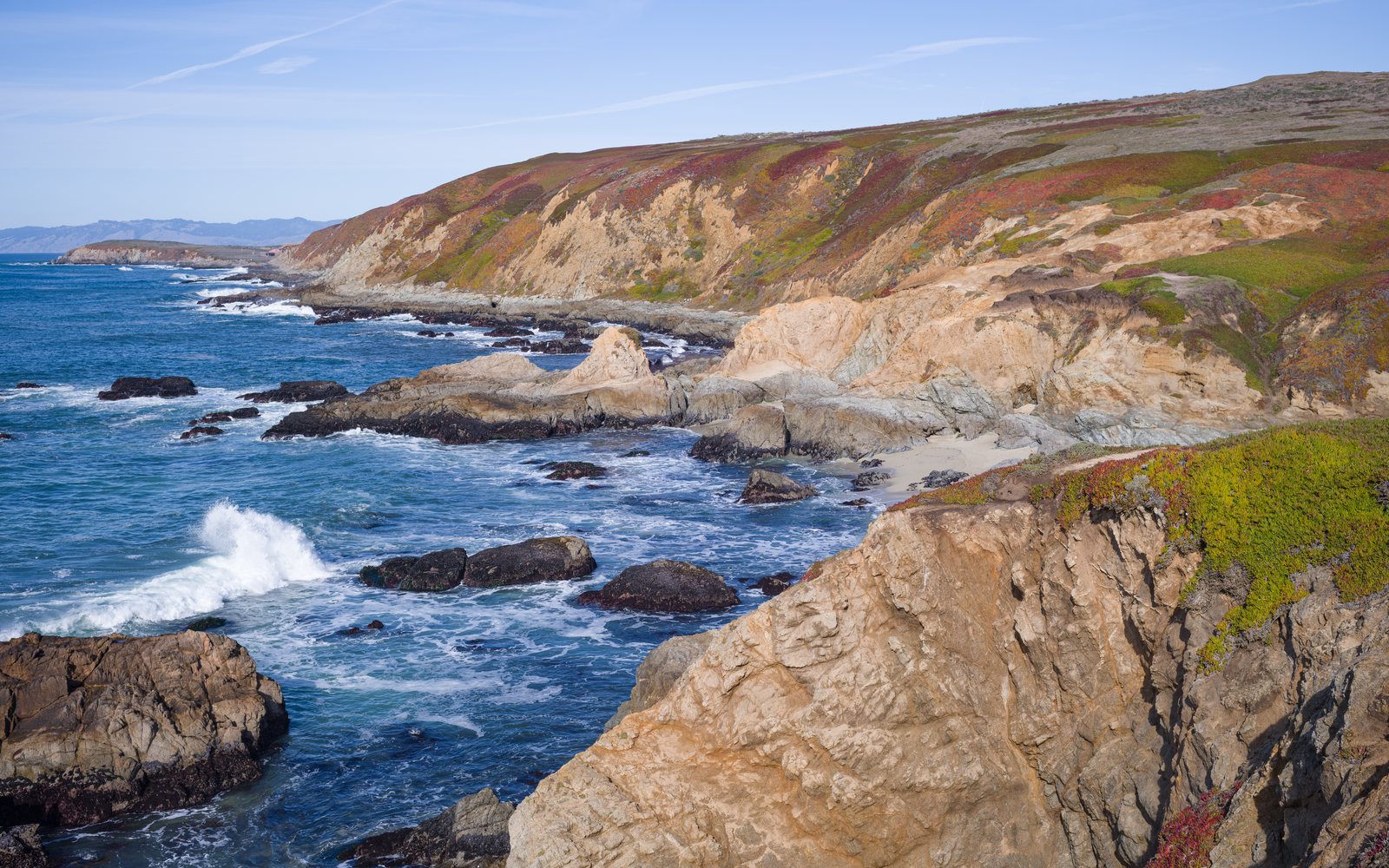 Rocky Sonoma County coastline viewed from Bodega Head along California’s North Coast