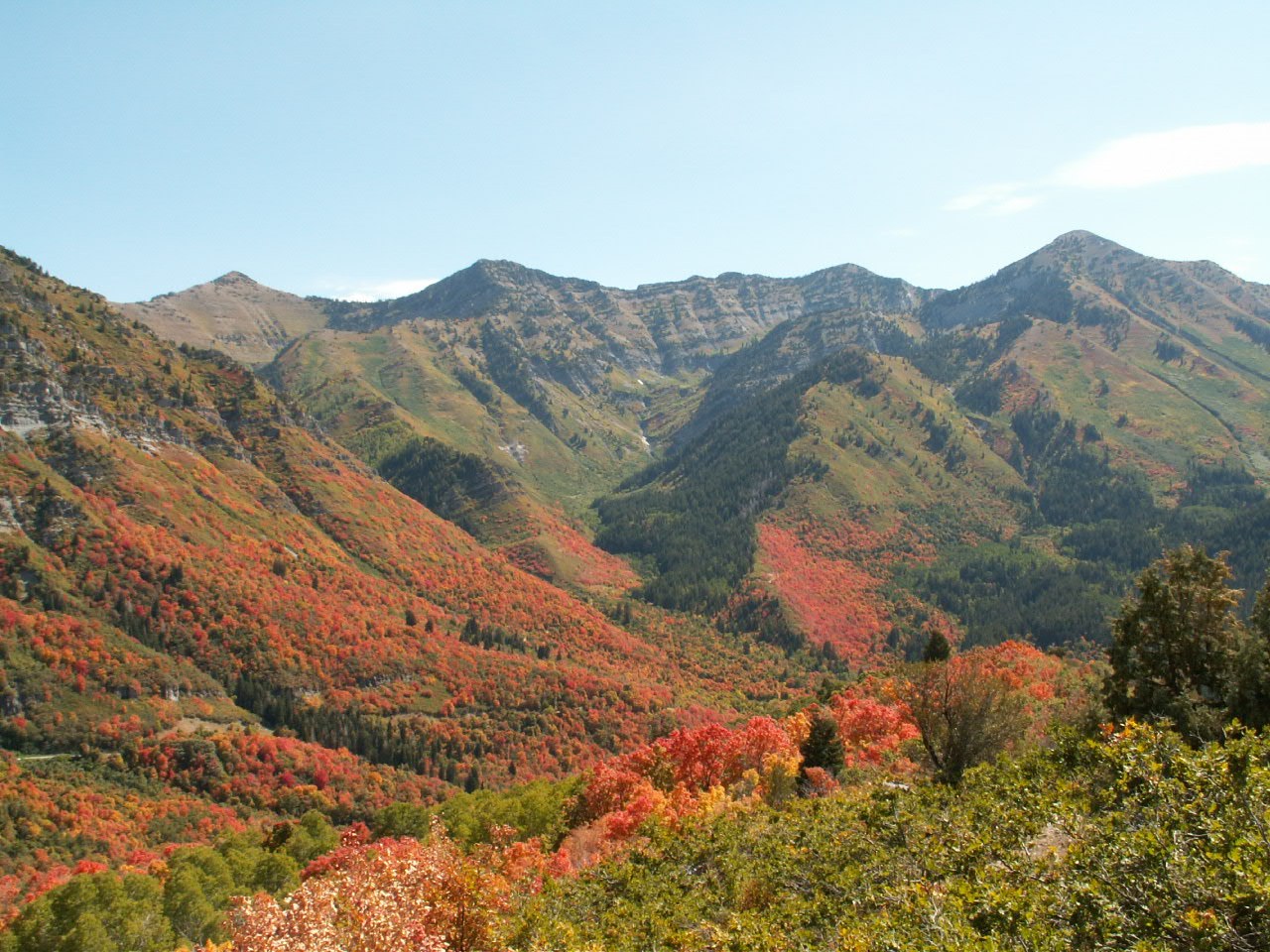 Authentic view of Wasatch Return along the Yellowstone and North Utah route