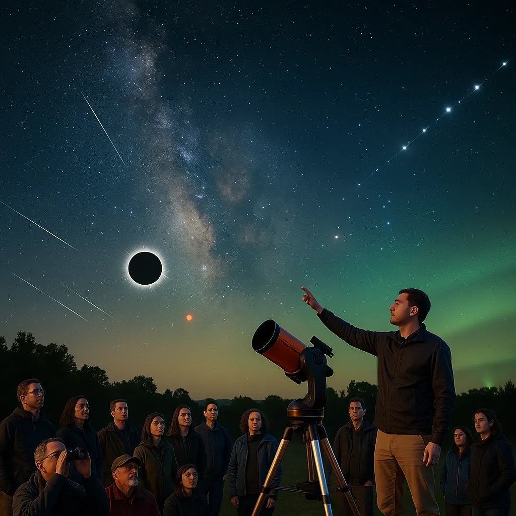 A cone of Zodiacal Light glowing on the horizon after sunset.
