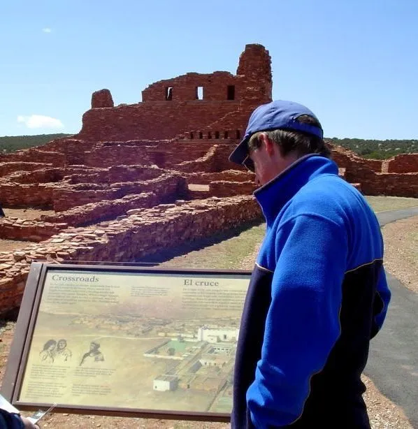 Your guide, at Salinas Pueblo Missions National Monument